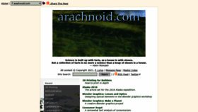 What Arachnoid.com website looked like in 2021 (3 years ago)