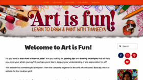 What Art-is-fun.com website looked like in 2021 (3 years ago)