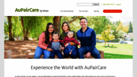What Aupaircare.com website looked like in 2021 (3 years ago)