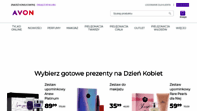 What Avon.pl website looked like in 2021 (3 years ago)