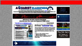 What Aquarist-classifieds.co.uk website looked like in 2021 (3 years ago)