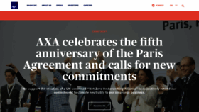 What Axa.com website looked like in 2021 (3 years ago)