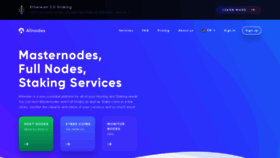 What Allnodes.com website looked like in 2021 (3 years ago)
