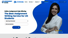 What Assignmenttutor.co.uk website looked like in 2021 (3 years ago)