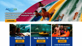 What Aquatica.com website looked like in 2021 (3 years ago)
