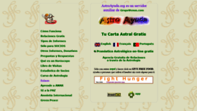 What Astroayuda.org website looked like in 2021 (4 years ago)