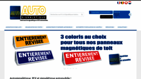 What Autosignaletique.fr website looked like in 2021 (3 years ago)
