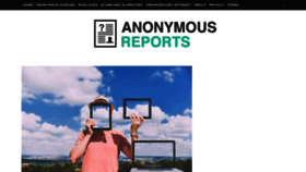 What Anonymousreports.com website looked like in 2021 (3 years ago)
