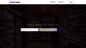What Allretailjobs.com website looked like in 2021 (3 years ago)