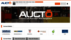 What Aucto.com website looked like in 2021 (3 years ago)
