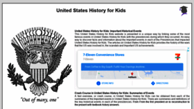 What American-historama.org website looked like in 2021 (3 years ago)