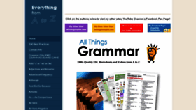 What Allthingsgrammar.com website looked like in 2021 (3 years ago)