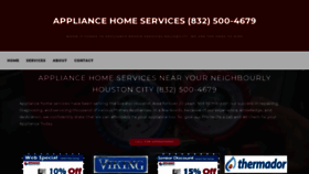What Appliancehomeservices.com website looked like in 2021 (3 years ago)