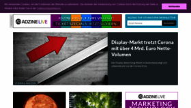 What Adzine.de website looked like in 2021 (3 years ago)