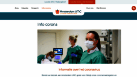 What Amsterdamumc.nl website looked like in 2021 (3 years ago)