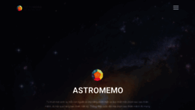 What Astromemo.com website looked like in 2021 (3 years ago)