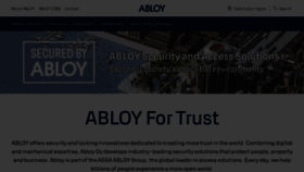What Abloy.com website looked like in 2021 (3 years ago)