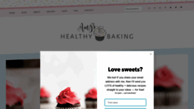 What Amyshealthybaking.com website looked like in 2021 (3 years ago)