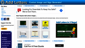 What Addletters.com website looked like in 2021 (3 years ago)