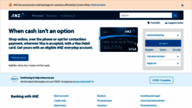 What Anz.com.au website looked like in 2021 (3 years ago)