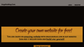 What Angelinsblog.com website looked like in 2021 (3 years ago)
