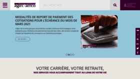 What Agirc-arrco.fr website looked like in 2021 (3 years ago)