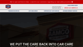 What Aamco.com website looked like in 2021 (3 years ago)