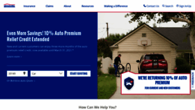 What Amfam.com website looked like in 2021 (3 years ago)
