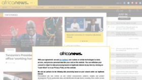 What Africanews.com website looked like in 2021 (3 years ago)