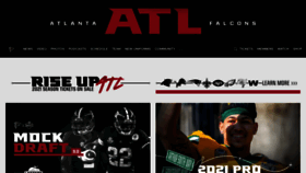 What Atlantafalcons.com website looked like in 2021 (3 years ago)