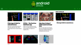 What Androidadvices.com website looked like in 2021 (3 years ago)