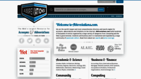 What Abbreviations.com website looked like in 2021 (3 years ago)