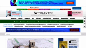 What Actualicese.com website looked like in 2021 (3 years ago)