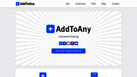 What Addtoany.com website looked like in 2021 (3 years ago)