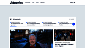 What Aftenposten.no website looked like in 2021 (3 years ago)