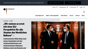 What Auswaertiges-amt.de website looked like in 2021 (3 years ago)