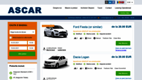 What Ascar.ro website looked like in 2021 (3 years ago)