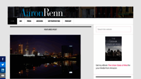 What Aaronrenn.com website looked like in 2021 (3 years ago)