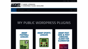 What Anwp.pro website looked like in 2021 (3 years ago)