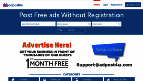 What Adpost4u.com website looked like in 2021 (3 years ago)