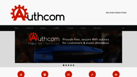 What Authcom.com website looked like in 2021 (3 years ago)