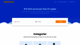 What Allaannonser.se website looked like in 2021 (3 years ago)
