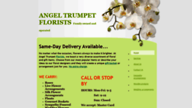 What Angeltrumpetflorists.com website looked like in 2021 (3 years ago)