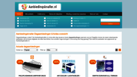 What Aanbiedingsknaller.nl website looked like in 2021 (3 years ago)