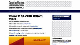What Acrabstracts.org website looked like in 2021 (3 years ago)