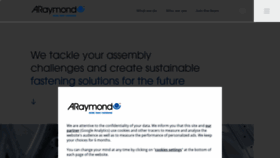 What Araymond.com website looked like in 2021 (3 years ago)