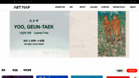 What Art-map.co.kr website looked like in 2021 (3 years ago)