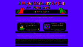 What Amathsdictionaryforkids.com website looked like in 2021 (3 years ago)