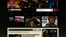 What Armyweb.cz website looked like in 2021 (3 years ago)