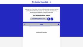 What Another-temp-mail.com website looked like in 2021 (3 years ago)
